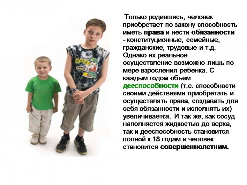 В каком возрасте человек становится совершеннолетним