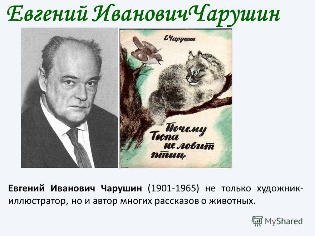 На примере произведений е и чарушина