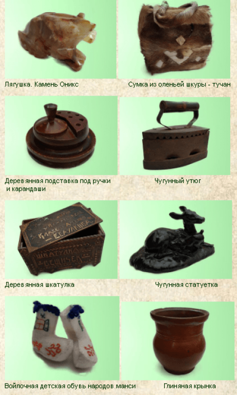 Экспонаты музея