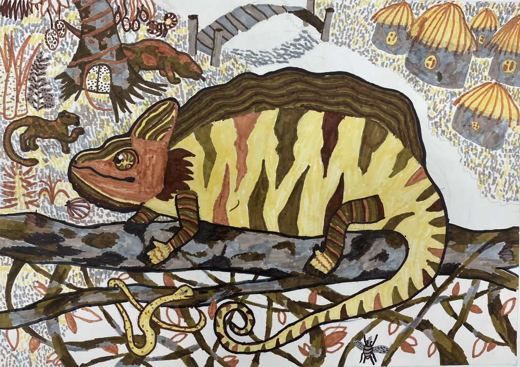 3 место - Аносова Дарья, 10 лет, преп. Спиридонова Вера Дмитриевна, ДХШ Кустодиева