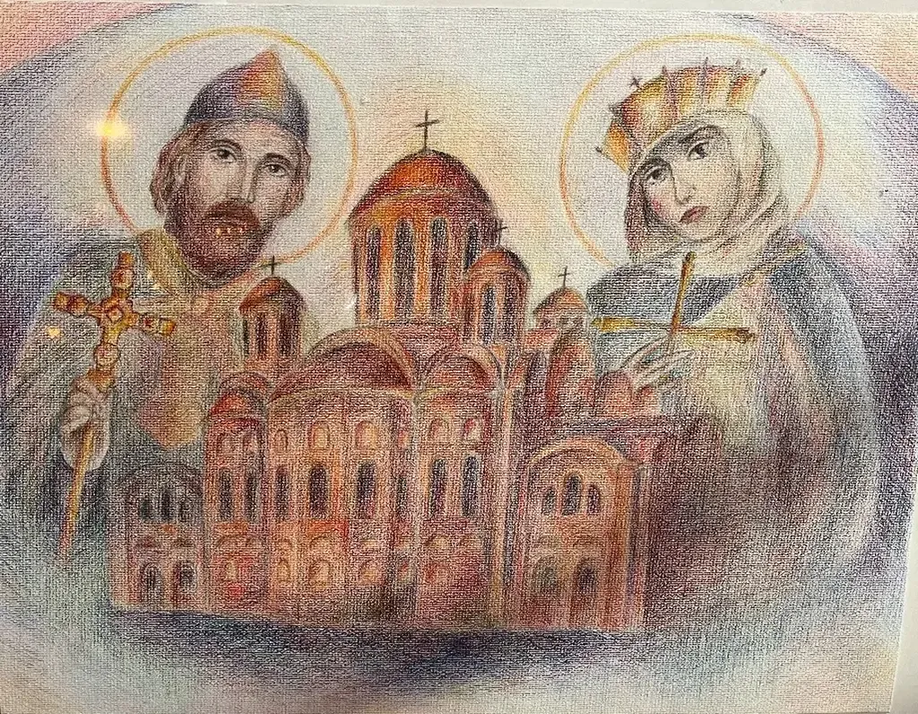Картина с изображением иконы