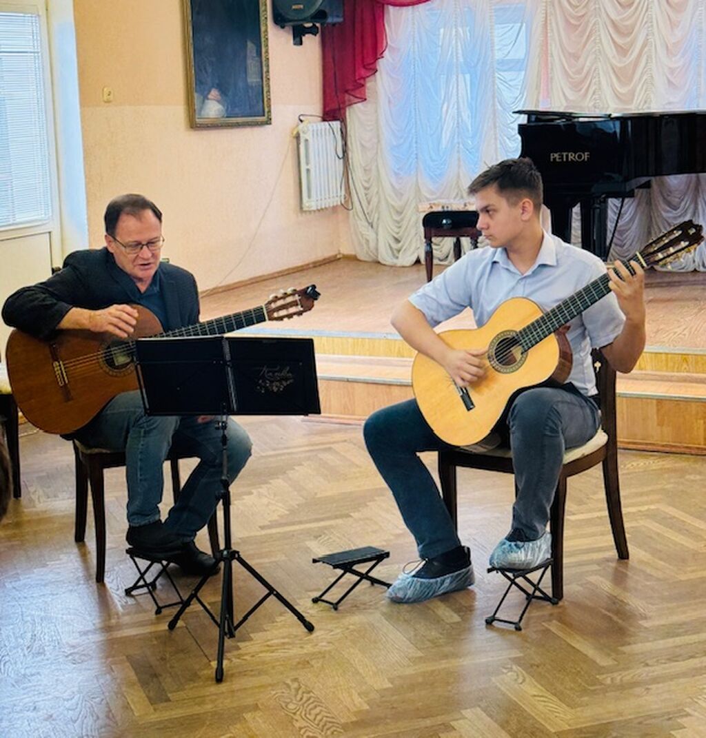Фото с мастер-класса со студентом