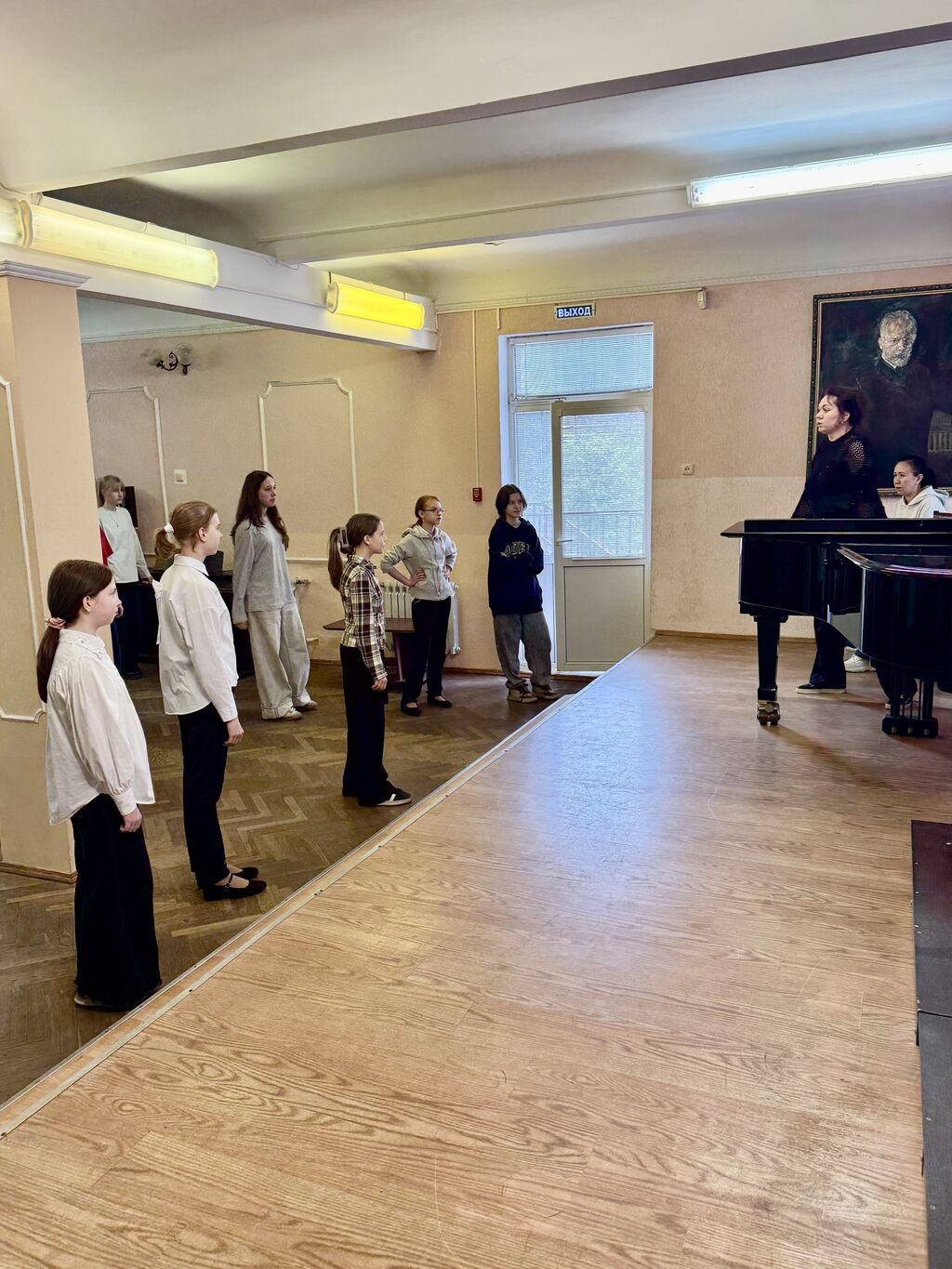 Поют на мастер-классе 