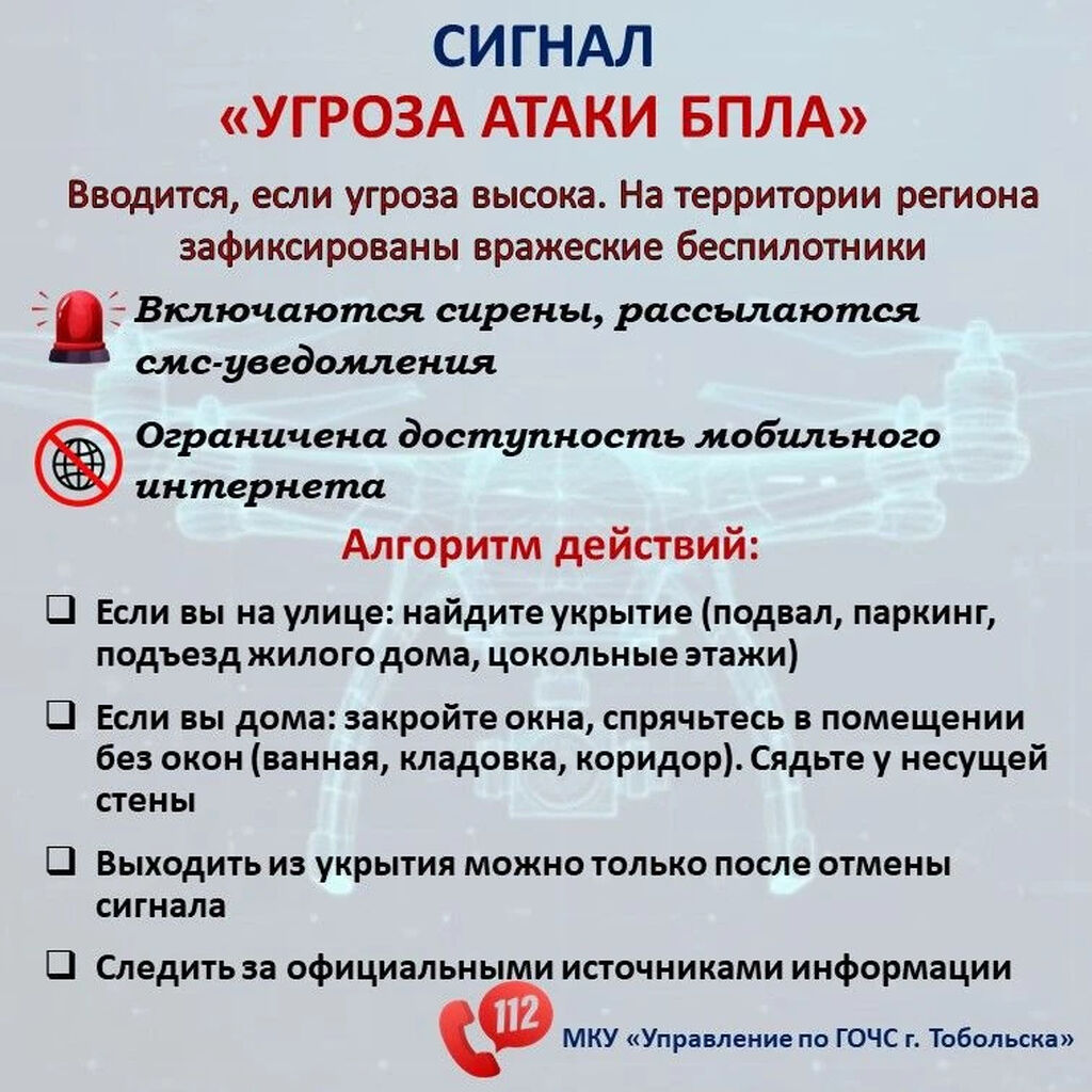 Угроза атаки БПЛА