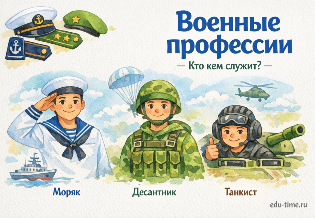 картинка военные профессии